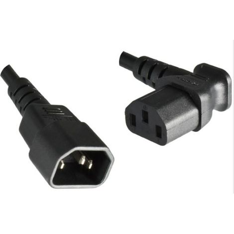 MicroConnect 1.8m C13-C14 - 1,8 m - Male connector / Male connector - Coupleur C13 - Coupleur C14 - Noir (PE040618A)