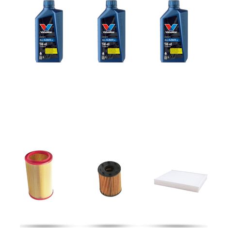 Kit tagliando 3 FILTRI e 3L OLIO compatibile con Lancia Delta III (844) 1.4 T-Jet 88kw dal 2008 (1/5)