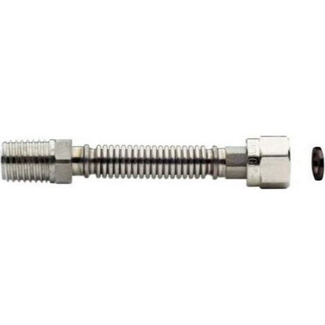 Tubo per caldaia 1/2 m/f flessibile ed estensibile fino a 20 cm per acqua (1/2)