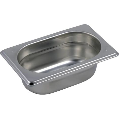 Bac gastronorme GN 1/9 - 65 en inox REDFOX - GN 1/9-65 - REDFOX