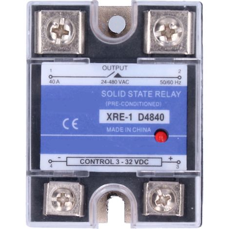 Relais statique monophasé à commande CC AC SSR-40DA XRE-1 D4840 (1/5)