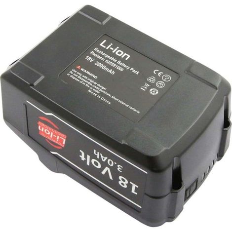 Batterie - AVIZAR - BS 18 - 18V - 3000mAh - Li-ion - Noir (1/4)