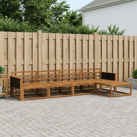 vidaXL Outdoor Sofa Set 5 pcs Natural Solid Acacia Wood (1/5)