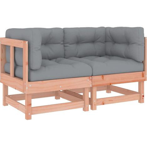 Maison Exclusive - Canapés d'angle avec coussins 2 pcs bois massif douglas (1/5)