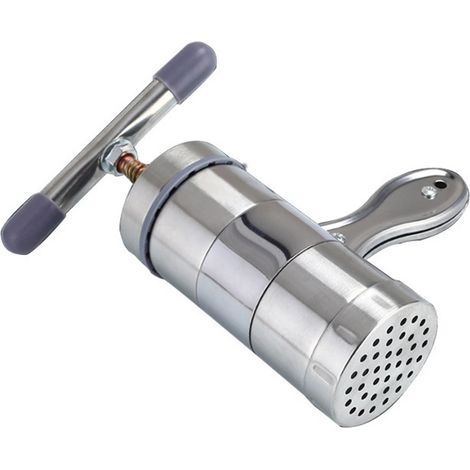Presse à pâtes manuelle en acier inoxydable, machine à pâtes essorées à la main avec 5 moules à pâtes