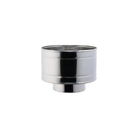 Cappello antivento diametro 200 mm acciaio inox 304