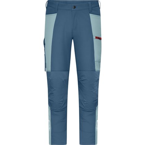 James & Nicholson Bundhose 4-Wege-Stretch JN1884 Gr. 46 deep-blue/steel-blue