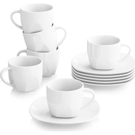 Série Elisa Tasse à Café Porcelaine Tasse à Thé sous-Tasses Soucoupe (1/5)