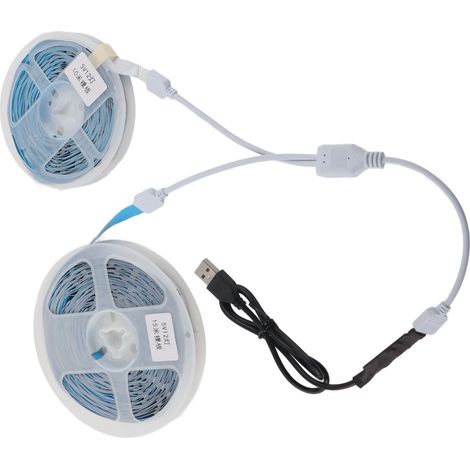 Bande LED RGB, bande lumineuse multicolore, commande par bouton 5V, kit de bande lumineuse USB, 25 mètres (1/5)