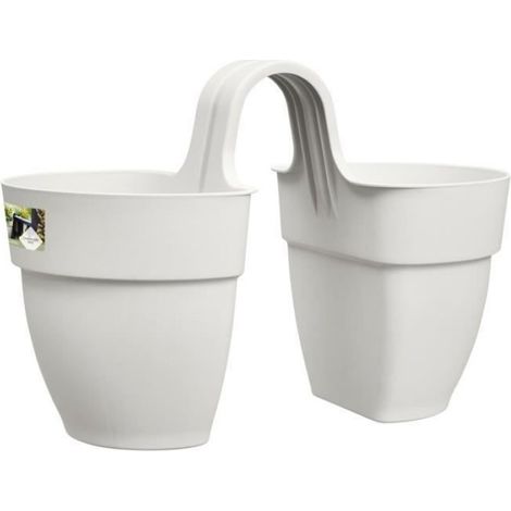 Pot De Fleurs - Polypropylène Régénéré - Percé Pour Drainage - Pour Balcon Extérieur - 38.4 X 20.5 X 26.5 Cm - 1 Pièce (1/4)