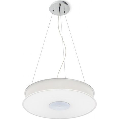 Lampada Lampadario ASTERI a sospensione vetro satinato/cromo 230V 2GX13 40W