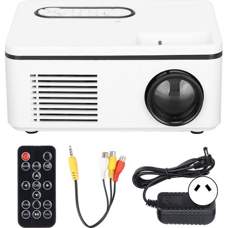 Mini projecteur portable 1080P LED home cinéma pour divertissement intérieur et extérieur, prise AU 100-240V (1/5)