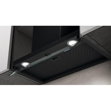 Elica – Groupe filtrant 60cm 620m3/h – Hotte tiroir avec 3 vitesses – Niveau sonore max 70 dB – Extraction ou recyclage – Noir (1/2)