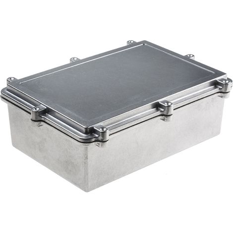 Boîtier RS PRO en Aluminium, 262 x 182 x 90mm, Argent IP67, Blindé ( Prix pour 1 ) (1/2)