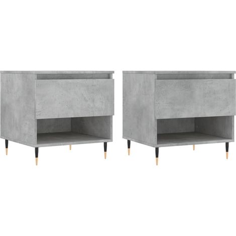 Maison Exclusive - Mesas centro 2 uds madera ingeniería gris horm