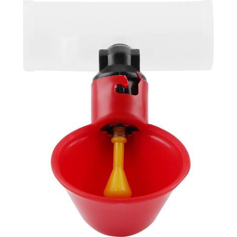 5pcs Automatic Waterer, Red ABS Plastic, Leak-Proof System, For Chickens, Ducks, Birds, Poultry Farming (1/5)