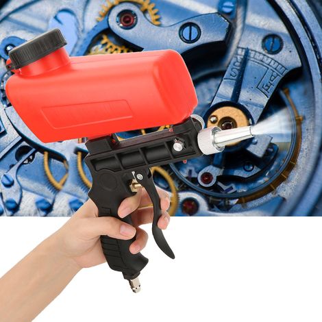Mini pistolet de sablage pneumatique à gravité portable avec entrée d'air de 6,35 mm (1/4 po) (1/5)