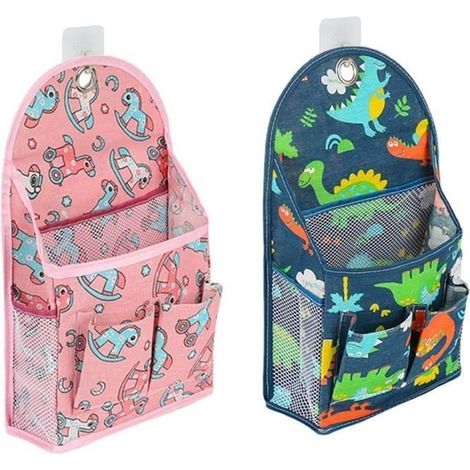 Lot de 2 sacs de rangement suspendus, panier de rangement suspendu, rangement en tissu suspendu, suspension sur porte (1/5)