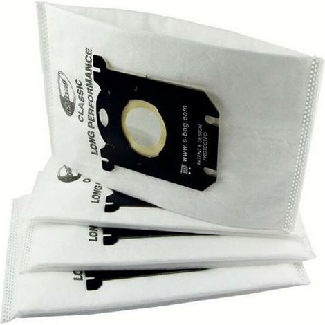 S-BAG SACS ASPIRATEUR (X10) CLASSIQUE LONG PERFORMANCE POUR ASPIRATEUR Sac aspirateur - Compatible : ELECTROLUX, TORNADO