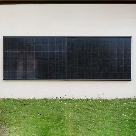 Wand PV Montagepaket Premium für 2 PV-Modul verdecktes Montagesystem Solar Wand 0% nach §12 Abs. 3 UstG (1/5)