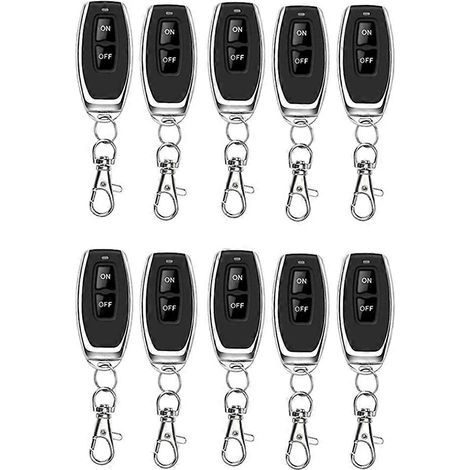 10 interrupteurs de télécommande sans fil 433 MHz pour relais 220 V 30 A, éclairage, pompe de dépoussiérage, moteur F (1/5)