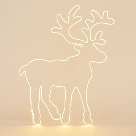 Décoration de Noël LED, renne, 100 x 80 cm (1/5)