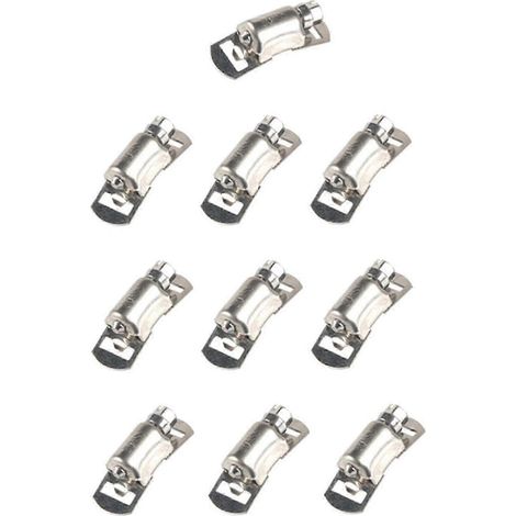 10 colliers de serrage pour tuyaux d'échappement et tuyaux d'eau (réglables) (1/5)