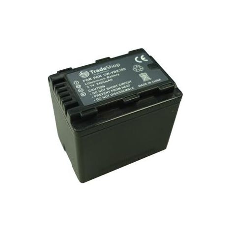 Trade-Shop Kamera Li-Ion Akku 3,6V / 3,7V 3400mAh mit Infochip für Panasonic SDR H85 H95 H100 H101 H-85 H-95 H-100 H-101 T50 T70 T71 T76 T-50 T-70 T-71 T-76 S45 S50 S70 S71 S-45 S-50 S-70 S-71