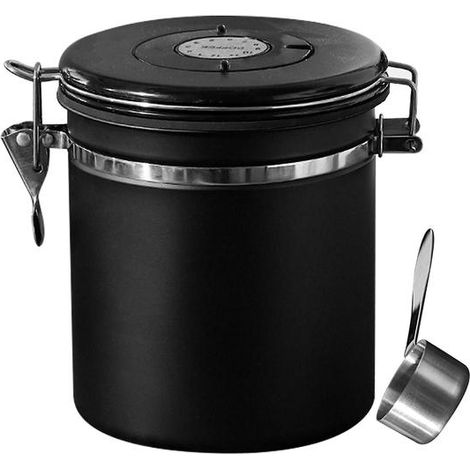 Boîte hermétique pour le café, idéale pour l'organisation de la maison dans la cuisine et sur le plan de travail, convenant au stockage quotidien des ingrédients.-AquaForge (1/5)