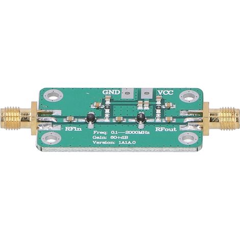 Module amplificateur à faible bruit (LNA) RF large bande 0,1‑2000 MHz, gain de 64 dB, composants électroniques (1/5)
