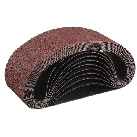 Schleifbänder, 75 x 533 mm, Satz mit 10 Schleifbändern der Körnung 40. (1/5)