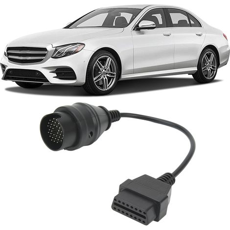 L'adaptateur d'interface 38 broches vers OBD2 pour outils de diagnostic automobile est compatible avec tous les modèles Mercedes-Benz équipés d'une interface 38 broches. (1/5)