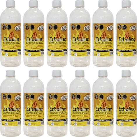 Ethaline Bioetanolo Liquido per Camini e Stufe - Confezione 1 Lt - Combustibili per Stufe