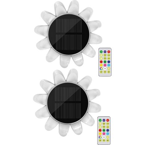 Lampes solaires flottantes pour piscine avec télécommande, lumières tournesol à couleurs changeantes pour bassins, piscines et décoration de jardin - Décoration LED étanche-AquaForge (1/5)