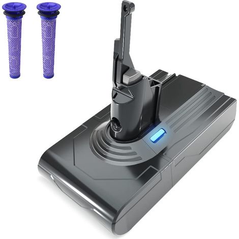Stanew – Batterie 4500mAh 21.6V pour aspirateurs Dyson V8 Absolute Animal Fluffy SV10 – Lithium-ion avec 2 filtres – Haute capacité et sécurité