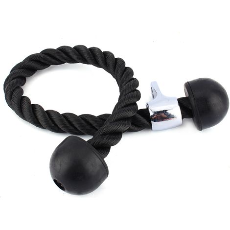 Brrnoo Fixation de Câble de Corde de Triceps, Corde d'entraînement, Fixation de Traction LAT, Fixation de Corde de Gymnastique, Corde d'exercice, Attaches de Traction Latérale pour (1/5)