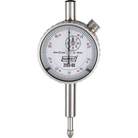 Hazet  2155-65 Messuhr    8 mm Ablesung: 0.01 mm (1/5)