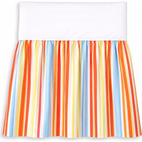 Mantovana per culla 120x60 cm - righe arancioni (1/2)