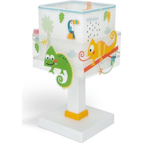 Lampe de chevet ou de table enfant Jungle Caméléon, 63311N, G4 - LED 4 W - Ampoule incluse (1/5)