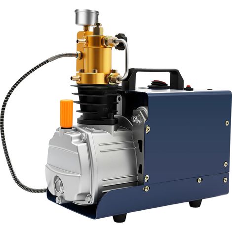 Compresor de aire, motor de cobre, caudal de 80 l/min, azul. (1/2)