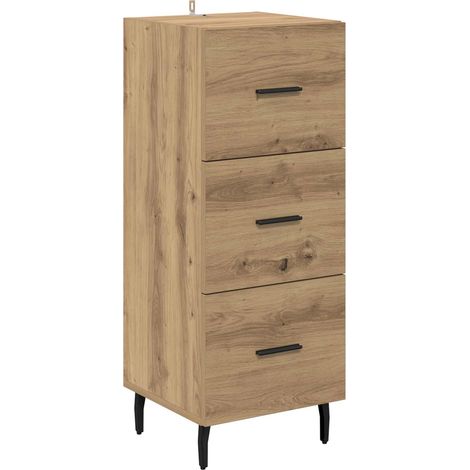 Maison Exclusive - Credenza rovere artigianale 34 x 34,5 x 90 cm Legno multistrato