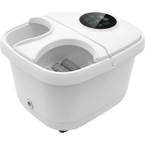 Spector Foot Spa Massager Bath Electric Heater Temperature Control Bubbles White