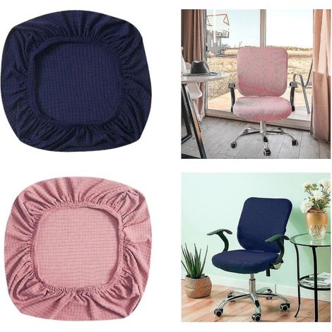 Set mit 2 elastischen und dehnbaren Sitzbezügen für Bürostühle (1/5)