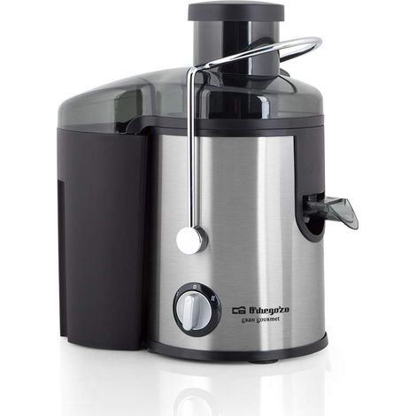 Orbegozo LI 5060, centrifuga frutta e verdura, 600 W, 2 velocità, corpo passatutto e filtro in acciaio inox, contenitori estraibili per polpa e succo, tubo per introdurre frutta e verdura (1/4)
