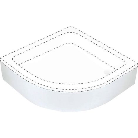 Deante Brodzik Plus II Duschwanne weiß 80 cm