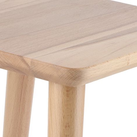 Tabouret Bois Polyvalent Petit Banc Siège Enfant DIY Meuble Carré Couleur Nature (1/5)