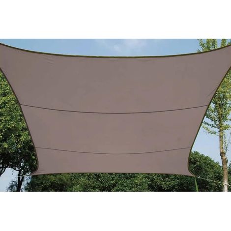 Perel Telo ombreggiante quadrato taupe 3,6 m x 3,6 m
