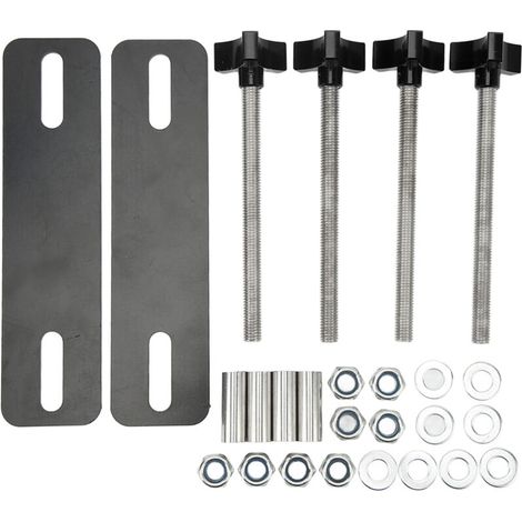 Kit di montaggio per tavola di recupero Fabater, set di staffe regolabili per binari di recupero da 4,72 a 6,69 pollici, facile installazione (1/5)