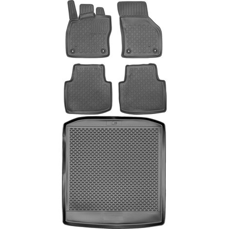 Juego de alfombrillas para coche y maletero para Skoda Superb III Sedán (a partir de 2015). (1/5)