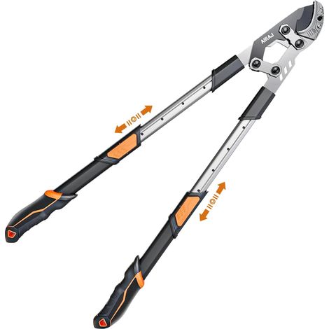 Coupe Branche Télescopique 68-88cm,Acier SK5,Diamètre De Coupe De 5,5 cm Coupe-Branche De Jardin Rétractable, Poignée Antidérapante, Entretien Du Jardin, Outil Manuel (1/5)